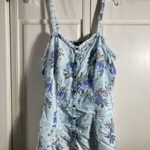 Torrid Floral Print Garment with Button Detail